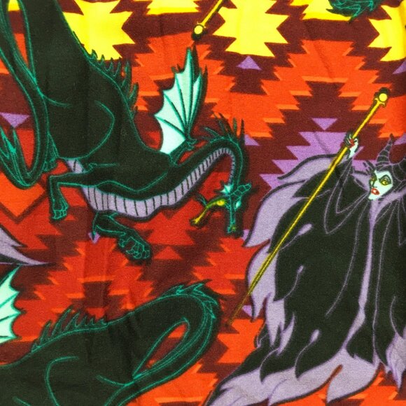 Maleficent “Fire & Fury” Dragonstorm Leggings | Villain Heatwave | LuLaRoe (OS) - Picture 1 of 2